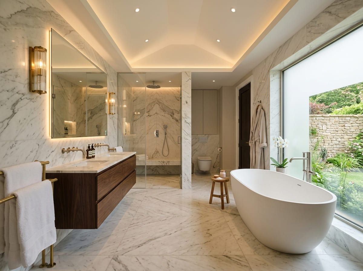 Custom Bathroom Renovation in Garden City
